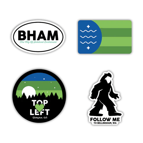 Bellingham Stickers: Homegrown Unique Gifts & Local Pride - Stickers For Days