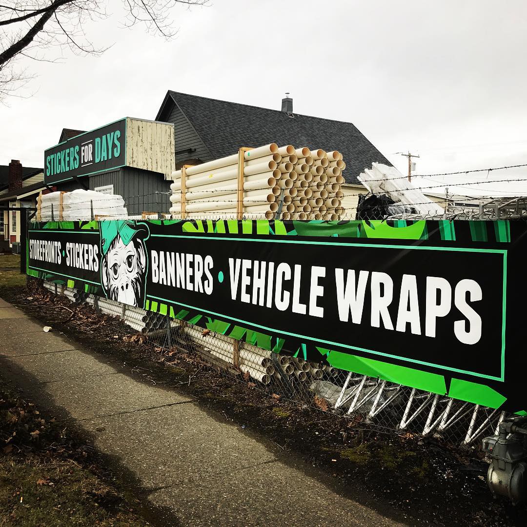 Design Custom Vinyl Banners That Get Seen with Stickers For Days
